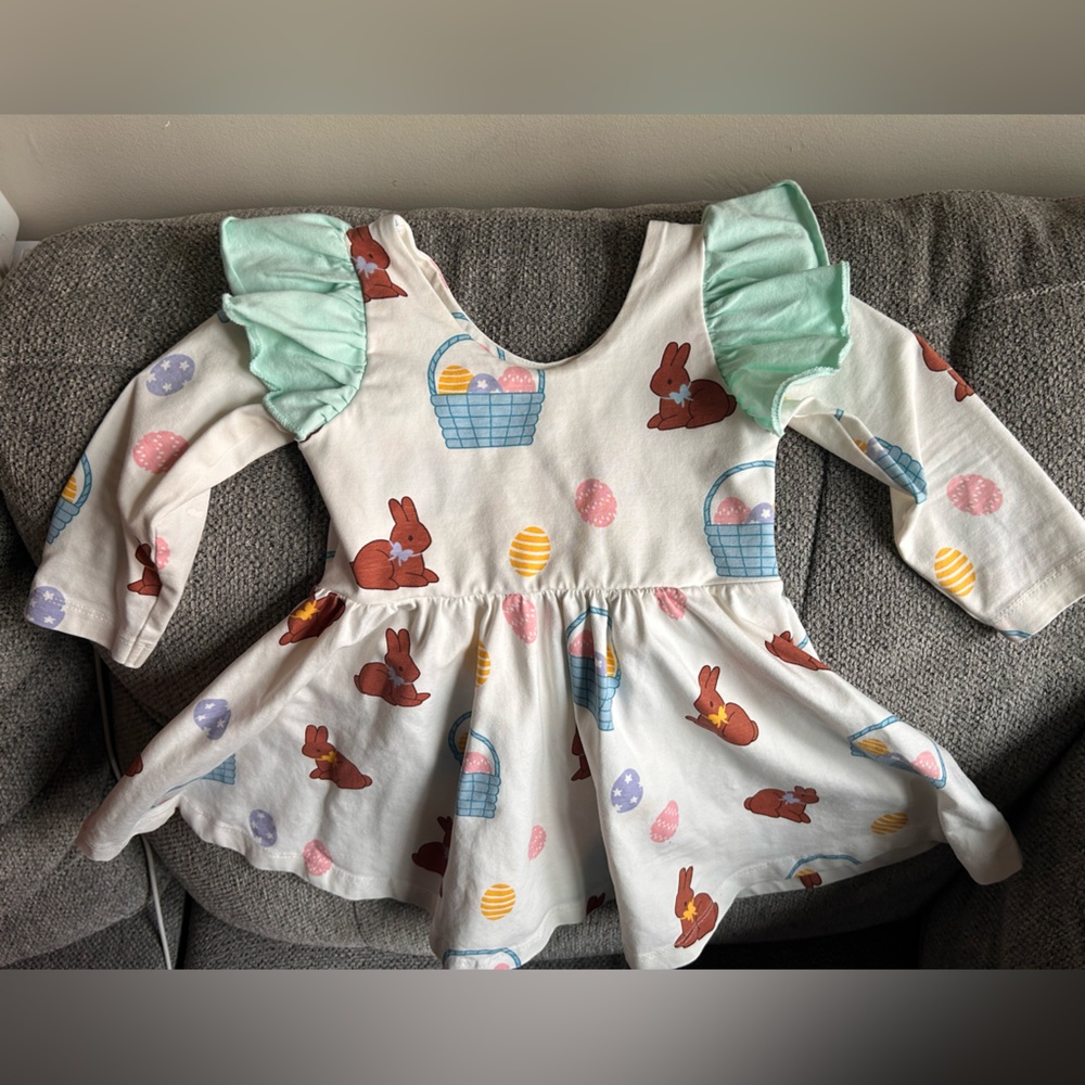 Monica + Andy Easter Dress, 18-24 months, bunny print